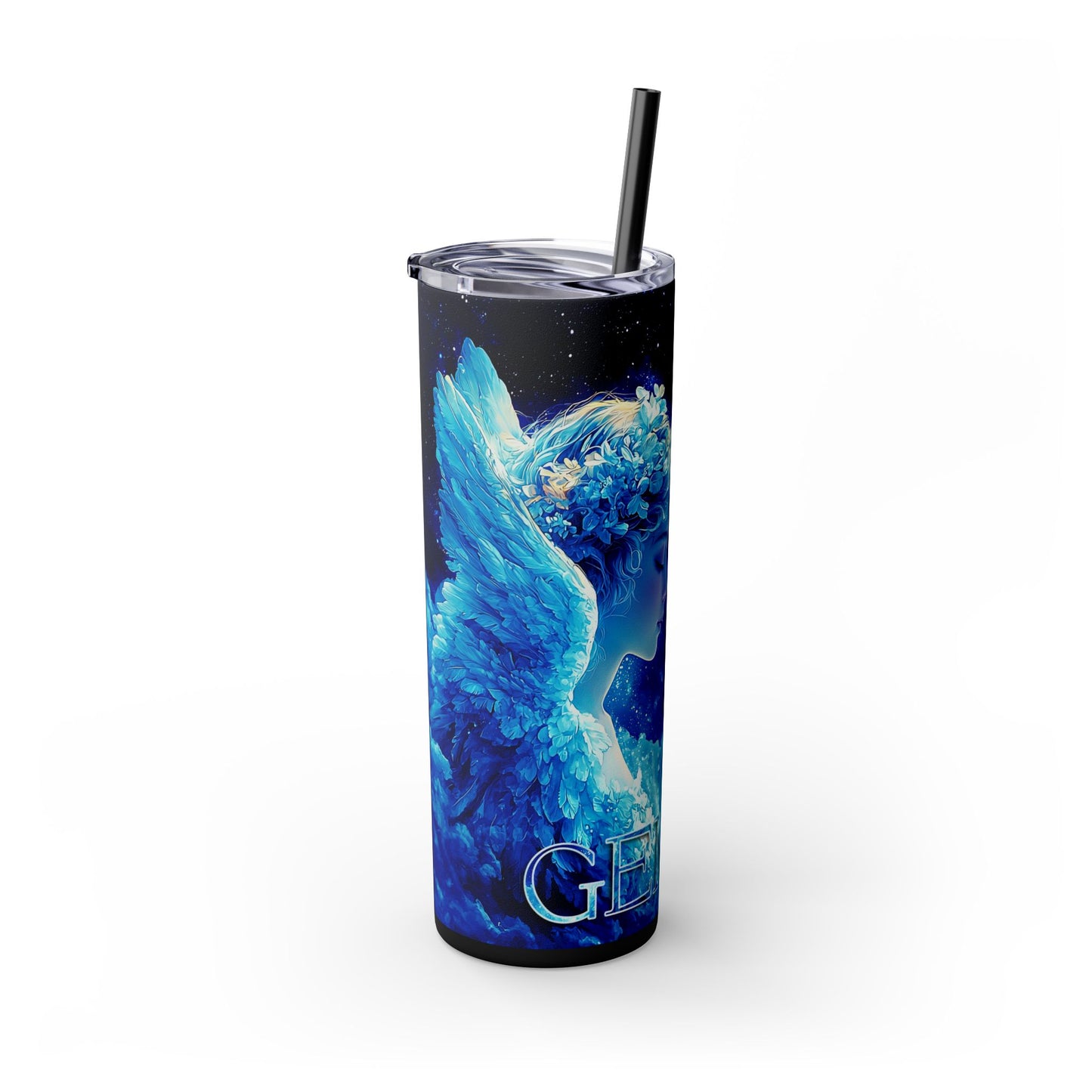 Celestial Gemini Tumbler, 20oz | Astrology Water Bottle, Star Sign Gift, Birthday Mug, Zodiac Drinkware, Cosmic Decor