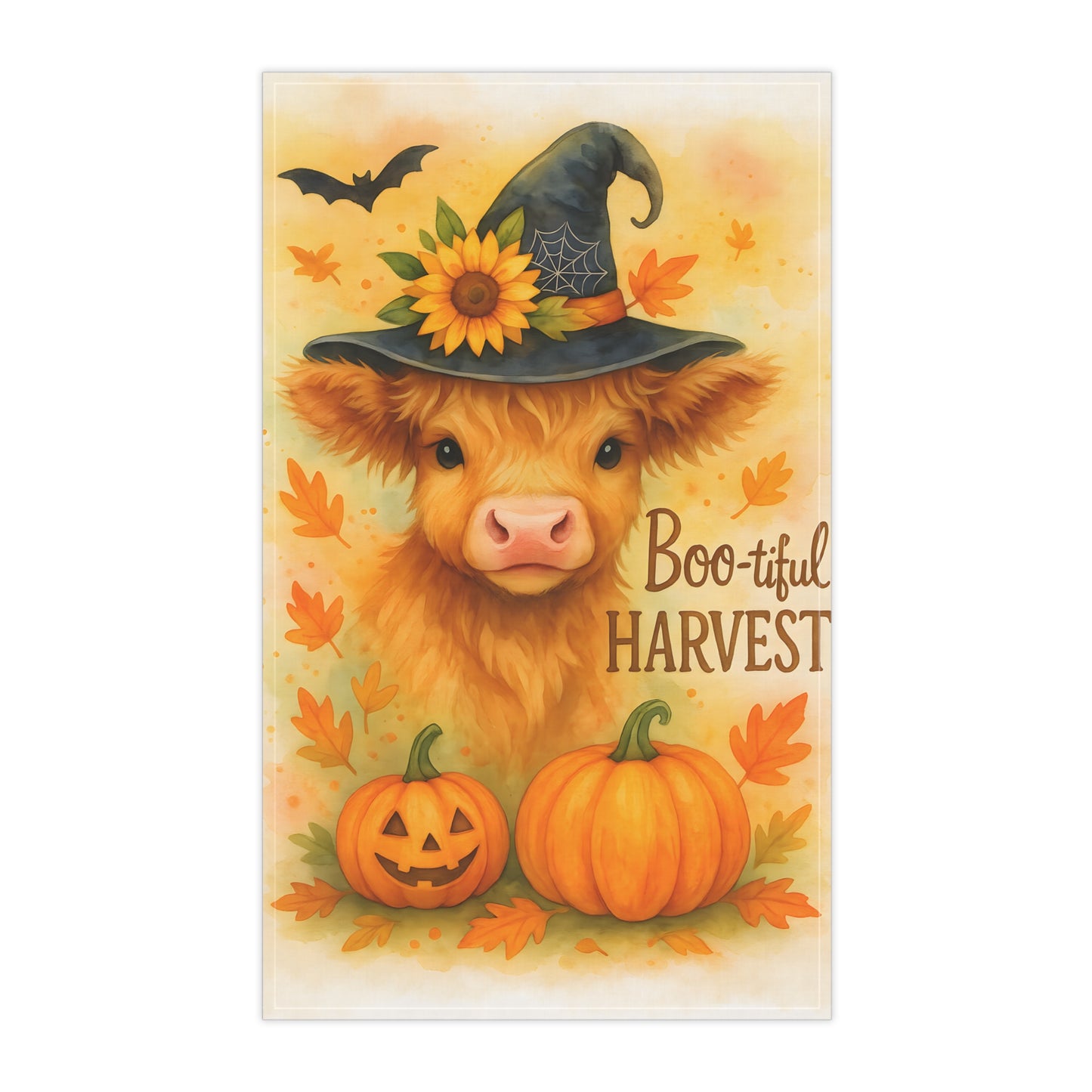 Autumn Harvest Tea Towels, Cozy Kitchen Decor, Farmhouse Style, Fall Gifts, Thanksgiving Decor, Cute Cow Teatowels