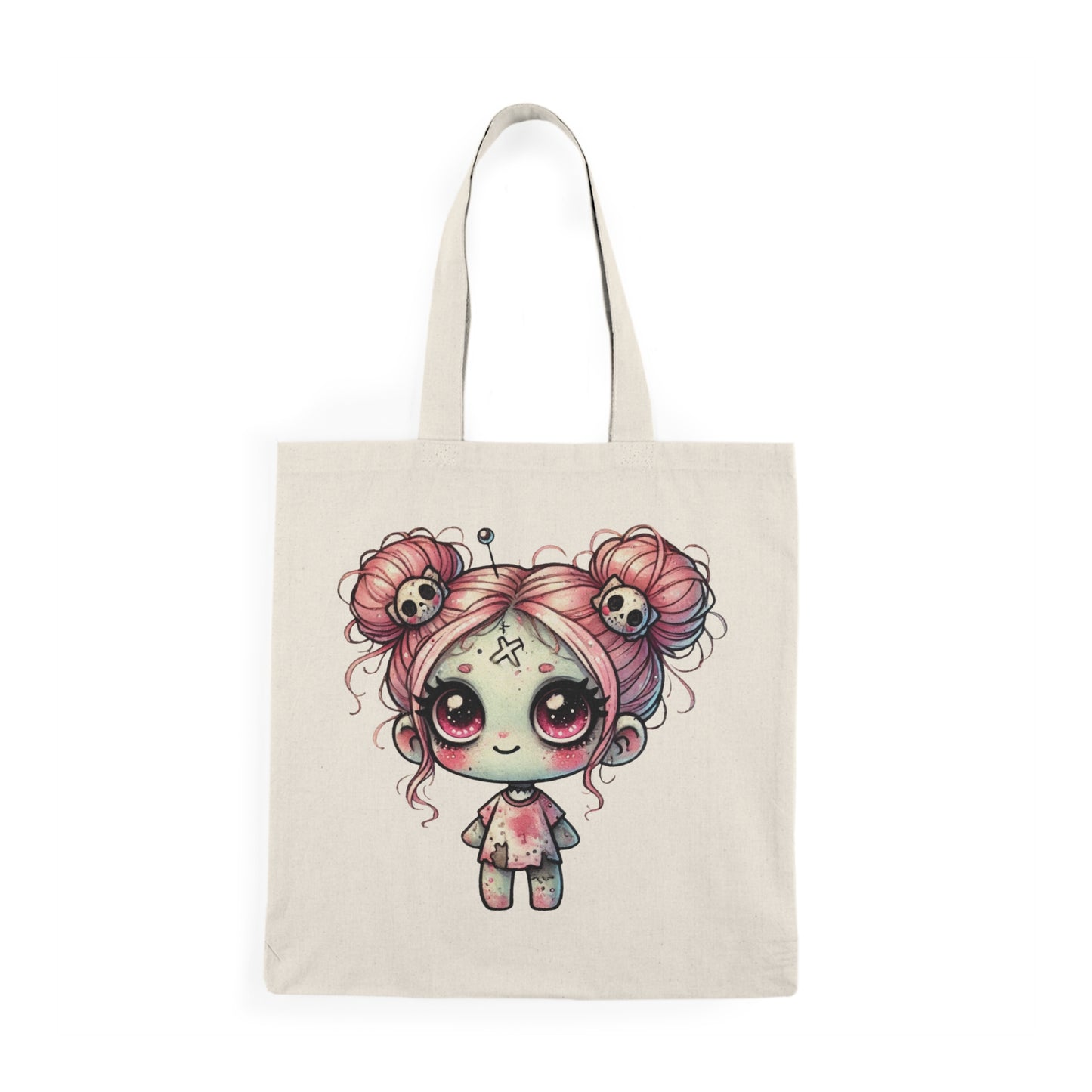 Cute Kawaii Tote Bag, Adorable Carryall for Shopping, Beach, Gifts, Halloween, Eco-Friendly Bag for Kids & Adults