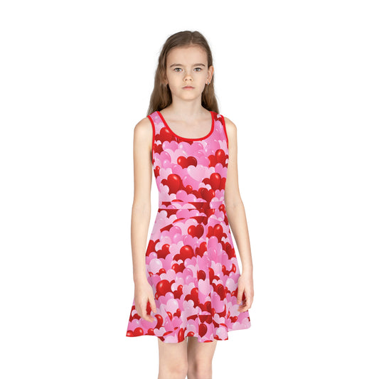Hearts Galore Print Sundress