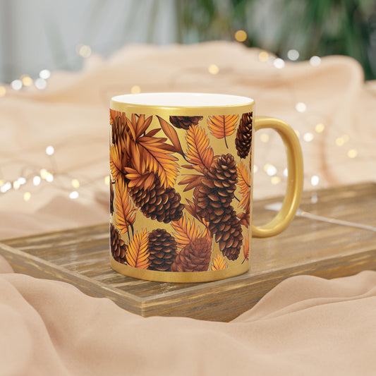 11 oz. Autumnal Pinecone Metallic Mug