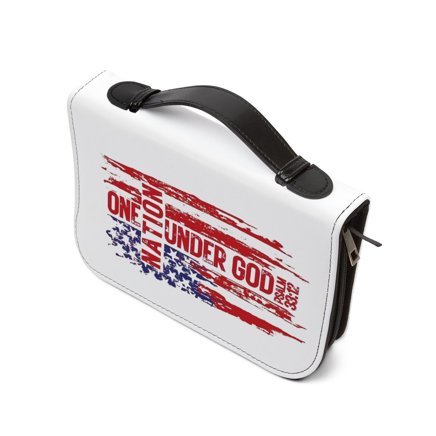 Patriotic Bible Cover - One Nation Under God, Religious Gift, Christian Accessory, Memorial Day, Independence Day, Church, Bible Holder