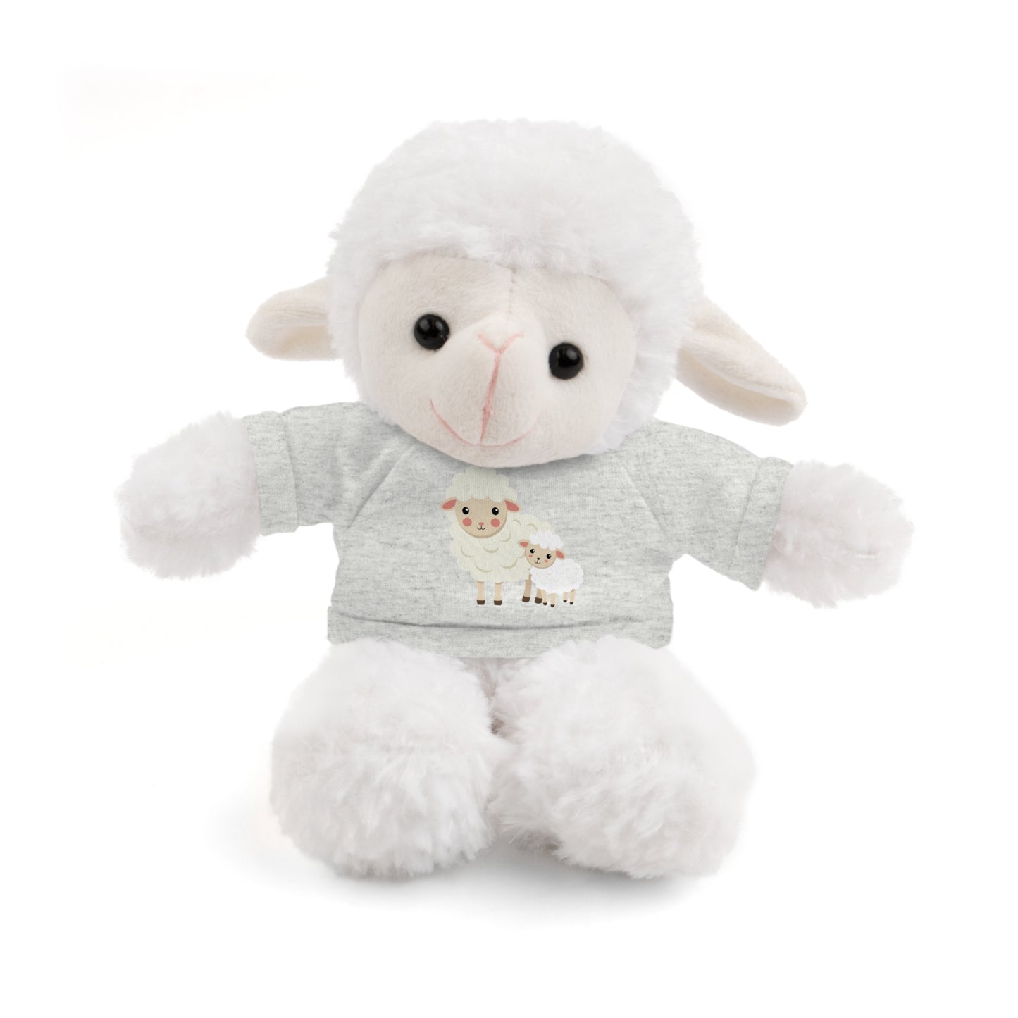 Adorable Stuffed Animal with Tee - Perfect Gift for Kids, Baby Showers, Nursery Decor, Cuddle Buddy, Unique Plush Toy