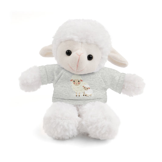 Adorable Stuffed Animal with Tee - Perfect Gift for Kids, Baby Showers, Nursery Decor, Cuddle Buddy, Unique Plush Toy