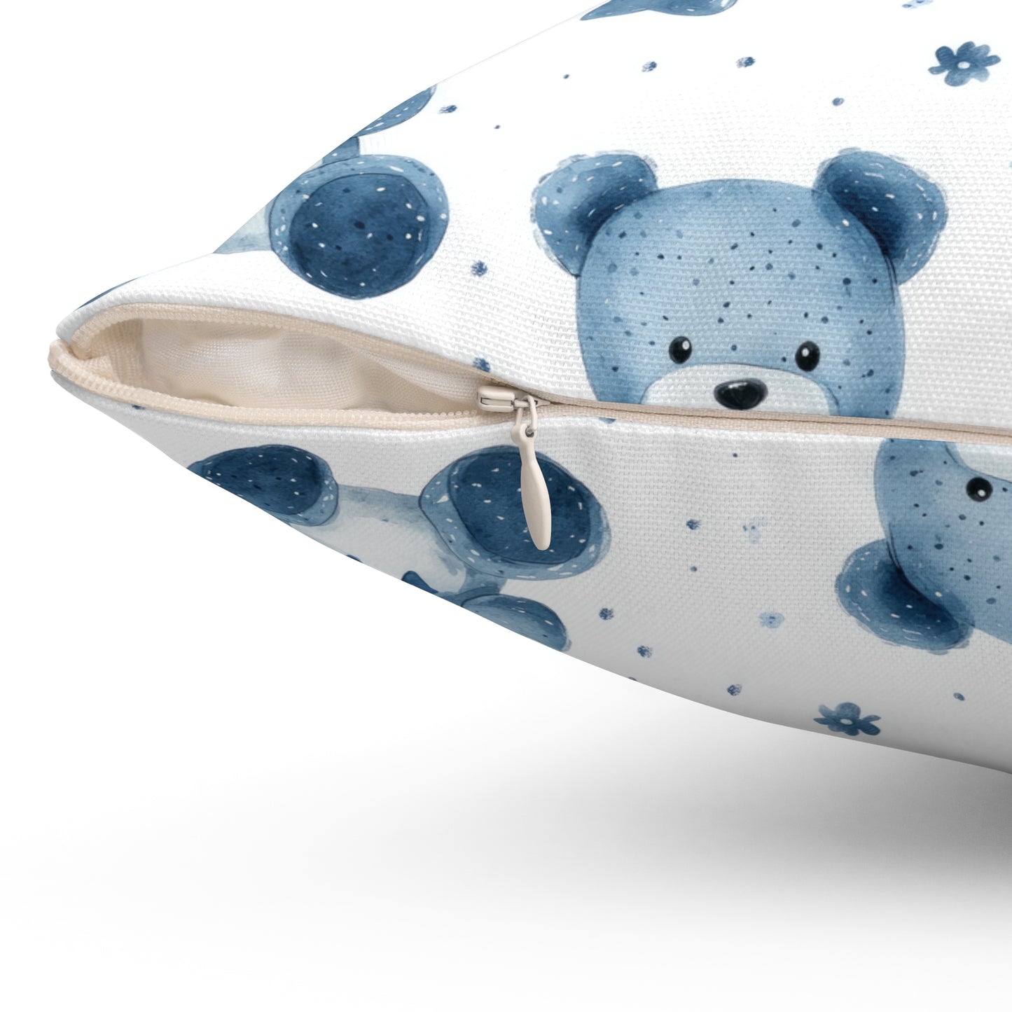Cuddly Bear Decorative Pillow, Cozy Home Accent, Kids Room Decor, Nursery Cushion, Gift for Baby Shower, Soft Plush Pillow