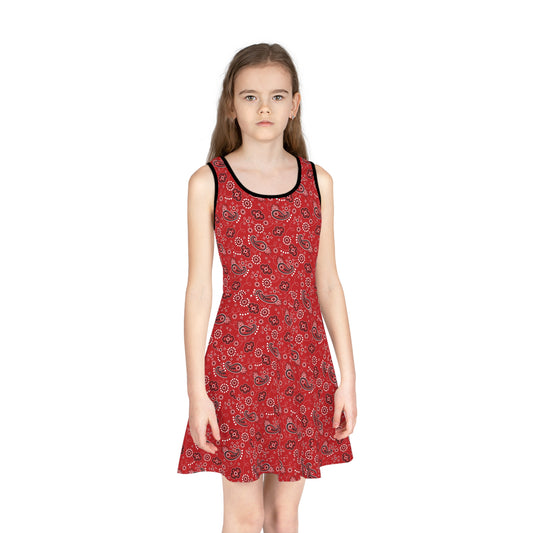 Girls' Red Bandana Sundress