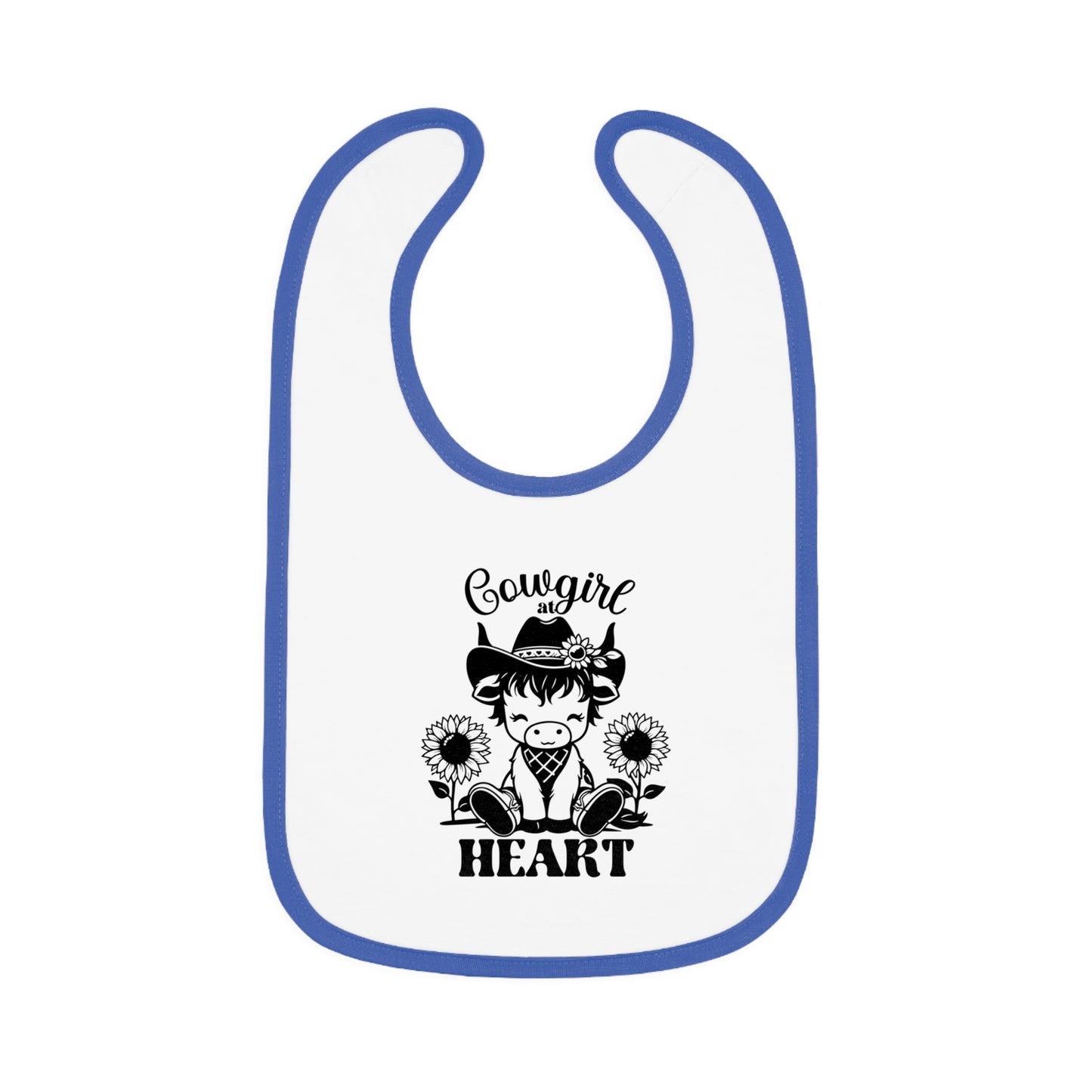 Cute Cowgirl Bib for Toddlers, Baby Shower Gift, Kids Feeding Bib, Nursery Decor, Heartfelt Gift for New Parents