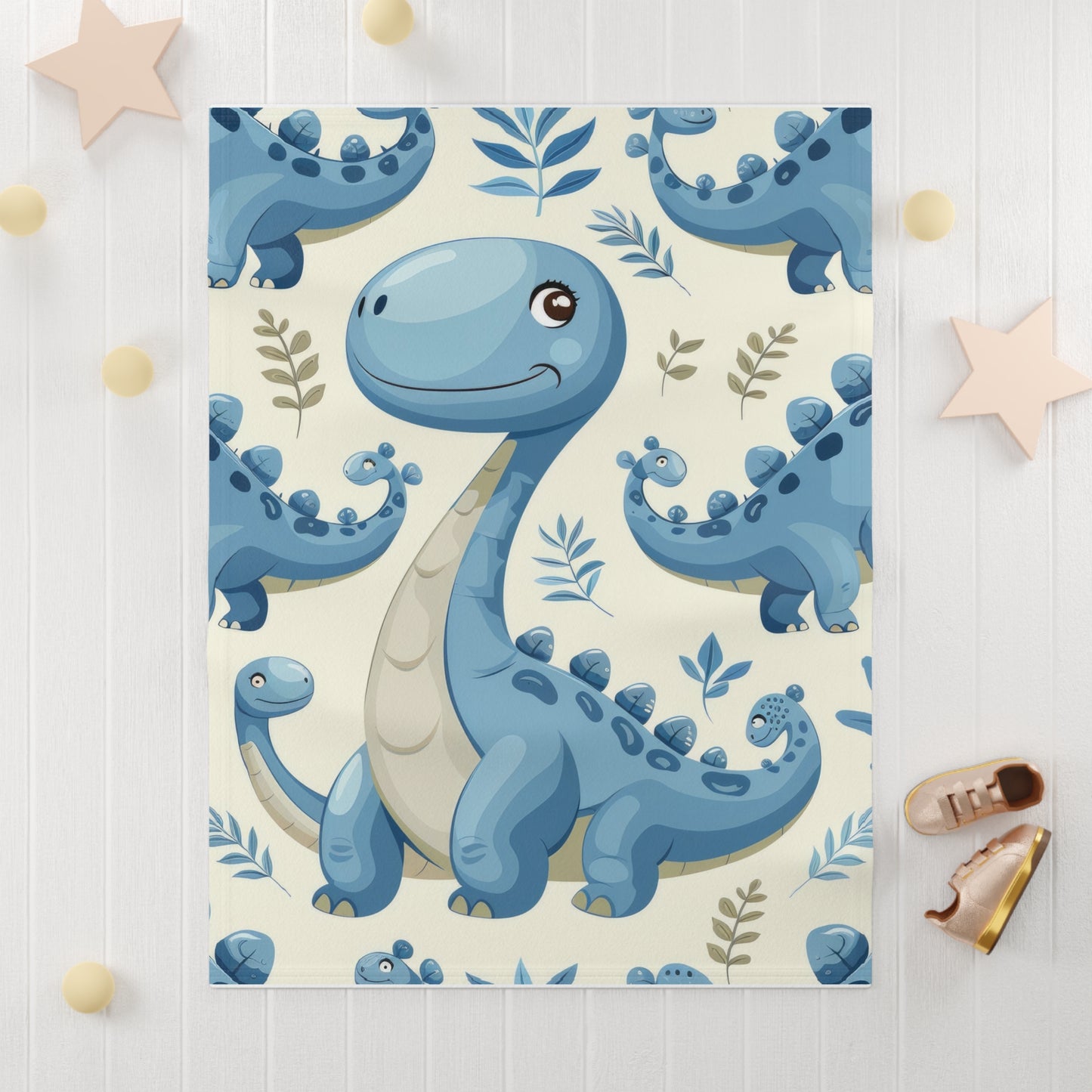 Dino Dreams Soft Fleece Baby Blanket, Cute Dinosaur Nursery Decor, Baby Gift, Plush Blanket for Baby Showers, Toddler Blanket, [...]