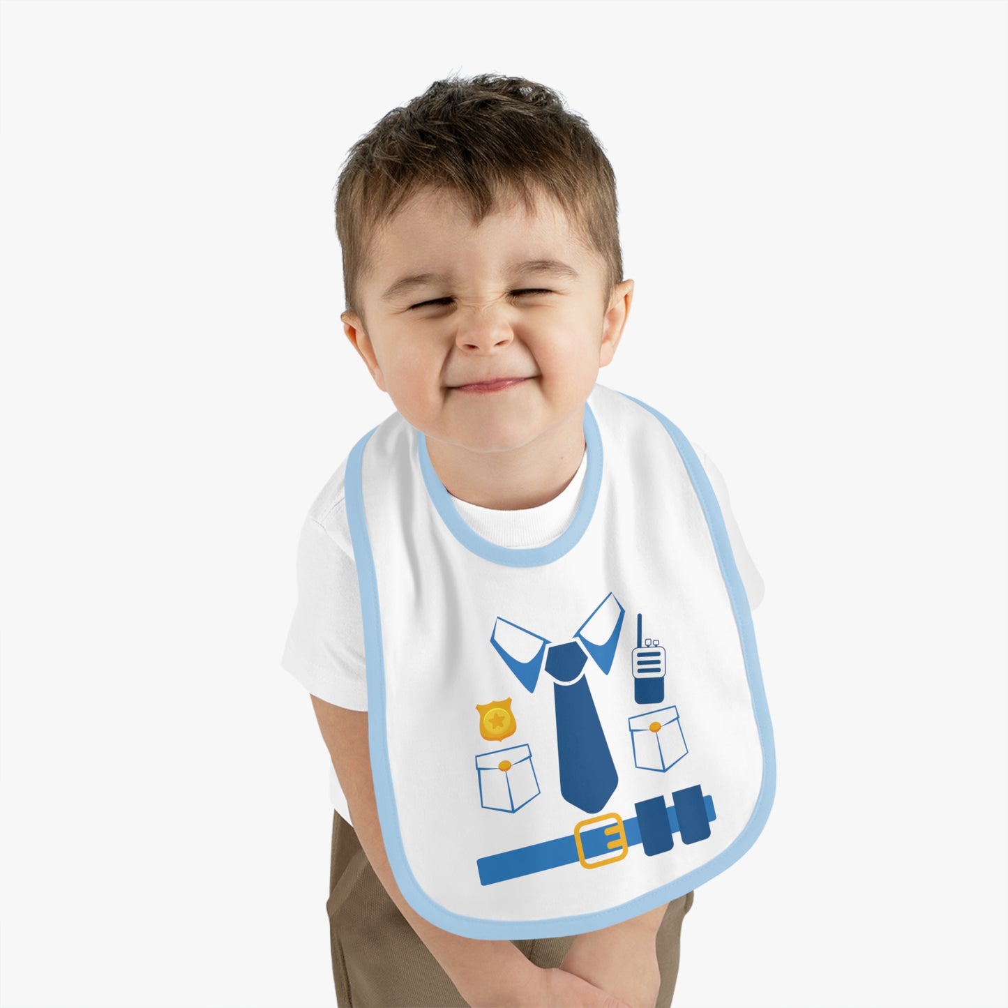 Baby Bib for Police Officers, Funny Police Themed Bib, Cute Baby Gift, Baby Shower Gift, Bib for Little Officers