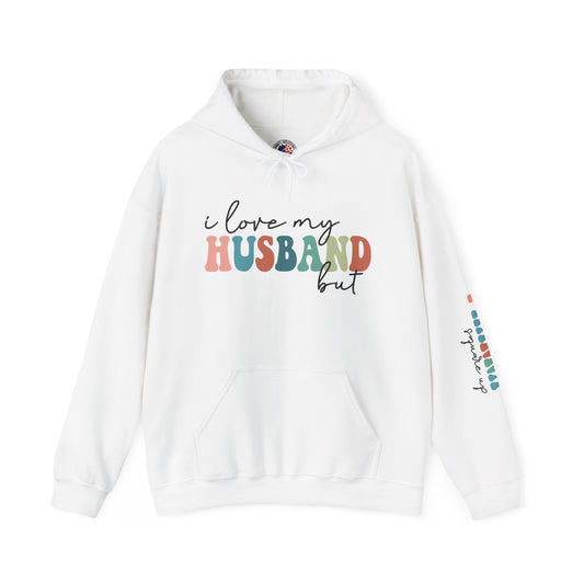 Cozy Love Sweatshirt - I Love My Husband, Gifts for Wife, Couple Hoodies, Valentine's Day Apparel, Casual Everyday Wear