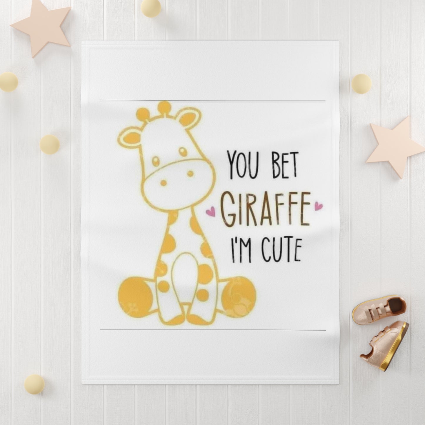 Cute Giraffe Baby Blanket, Soft Fleece Nursery Decor, Ideal Baby Shower Gift, Infant Snuggle Blanket, Childrens Room Accent