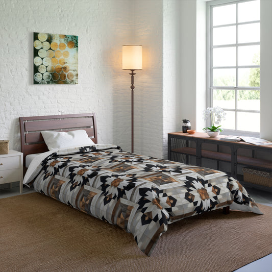 Bohemian Floral Comforter, Cozy Bedding, Unique Home Decor, Boho Blanket, Warmth for All Seasons