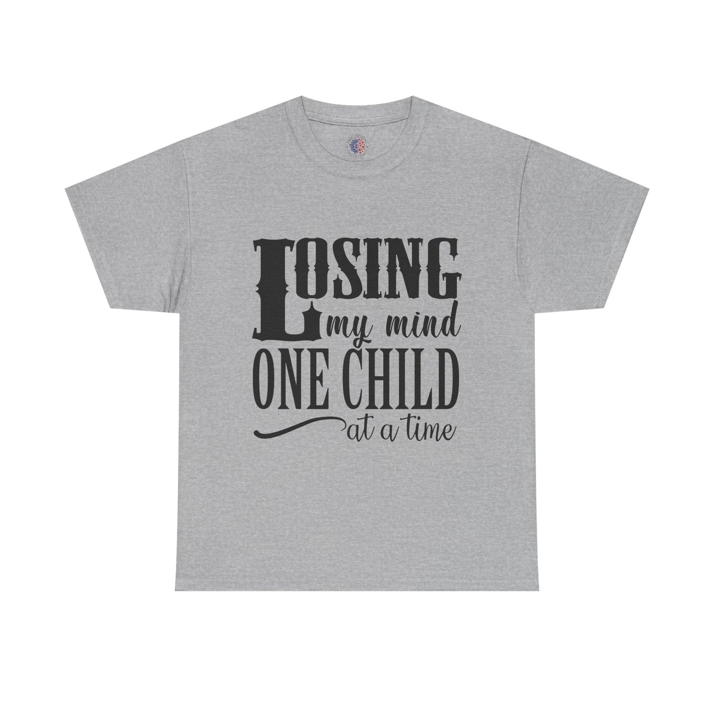 Losing My Mind Unisex Heavy Cotton Tee, Funny Parents T-Shirt, Gift for Moms, Humor Shirt for Dad, Casual Wear, Family Humor Top