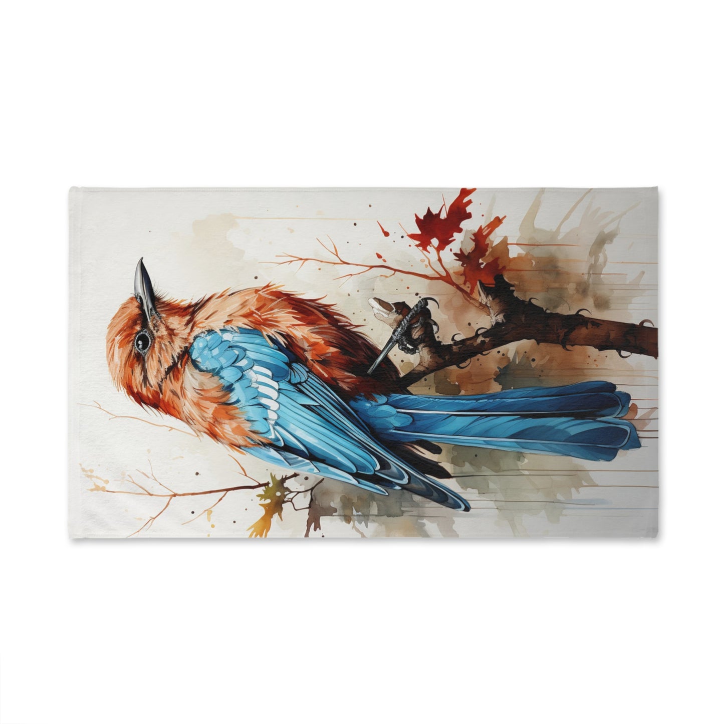 Artistic Bird Hand Towel | Nature Decor, Kitchen Accessories, Eco-Friendly Gift, Bath Towel, Animal Lovers