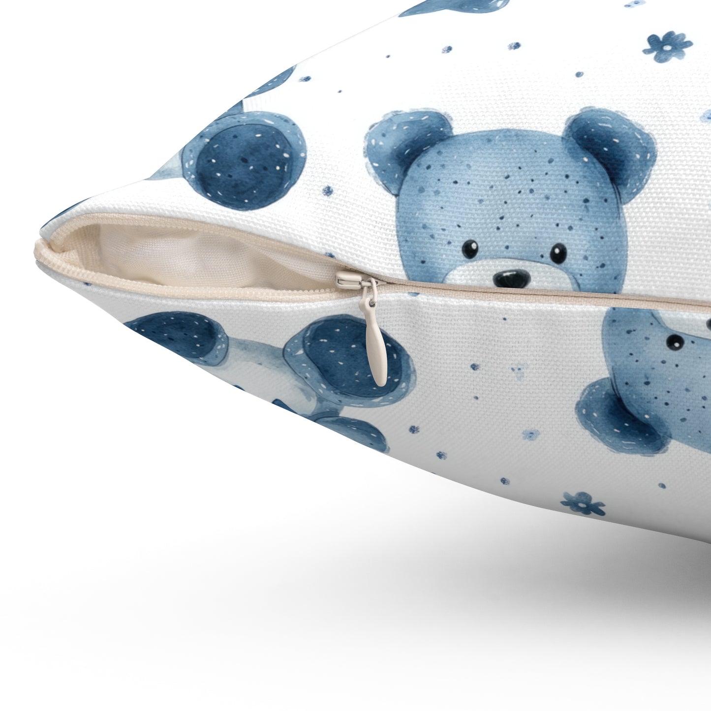Cuddly Bear Decorative Pillow, Cozy Home Accent, Kids Room Decor, Nursery Cushion, Gift for Baby Shower, Soft Plush Pillow