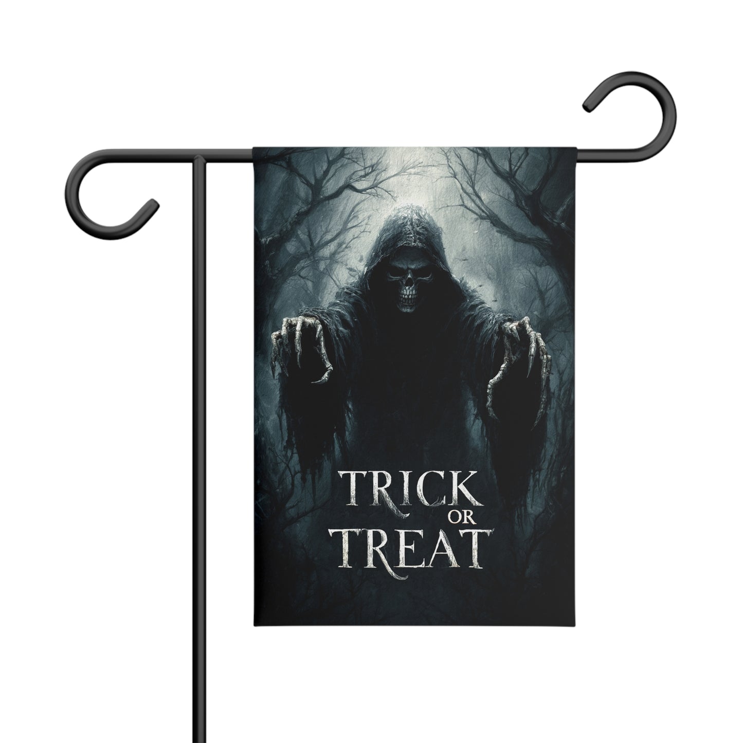 Halloween Garden Banner, Spooky Outdoor Decor, Trick or Treat Sign, Fall Home Decor, Halloween Decor