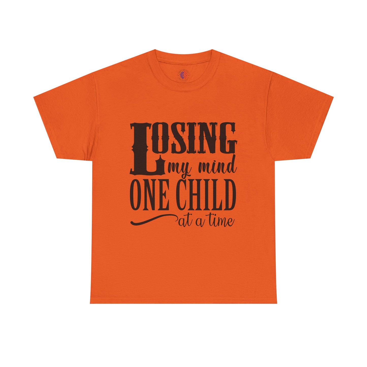 Losing My Mind Unisex Heavy Cotton Tee, Funny Parents T-Shirt, Gift for Moms, Humor Shirt for Dad, Casual Wear, Family Humor Top