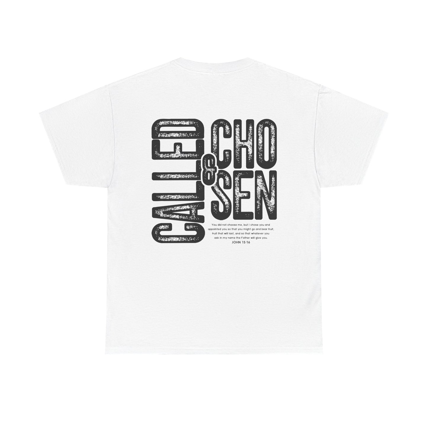Unisex Heavy Cotton Tee - Called and Chosen Graphic Tee, Inspirational T-Shirt, Faith-Based Apparel, Perfect Gift for Believers, [...]