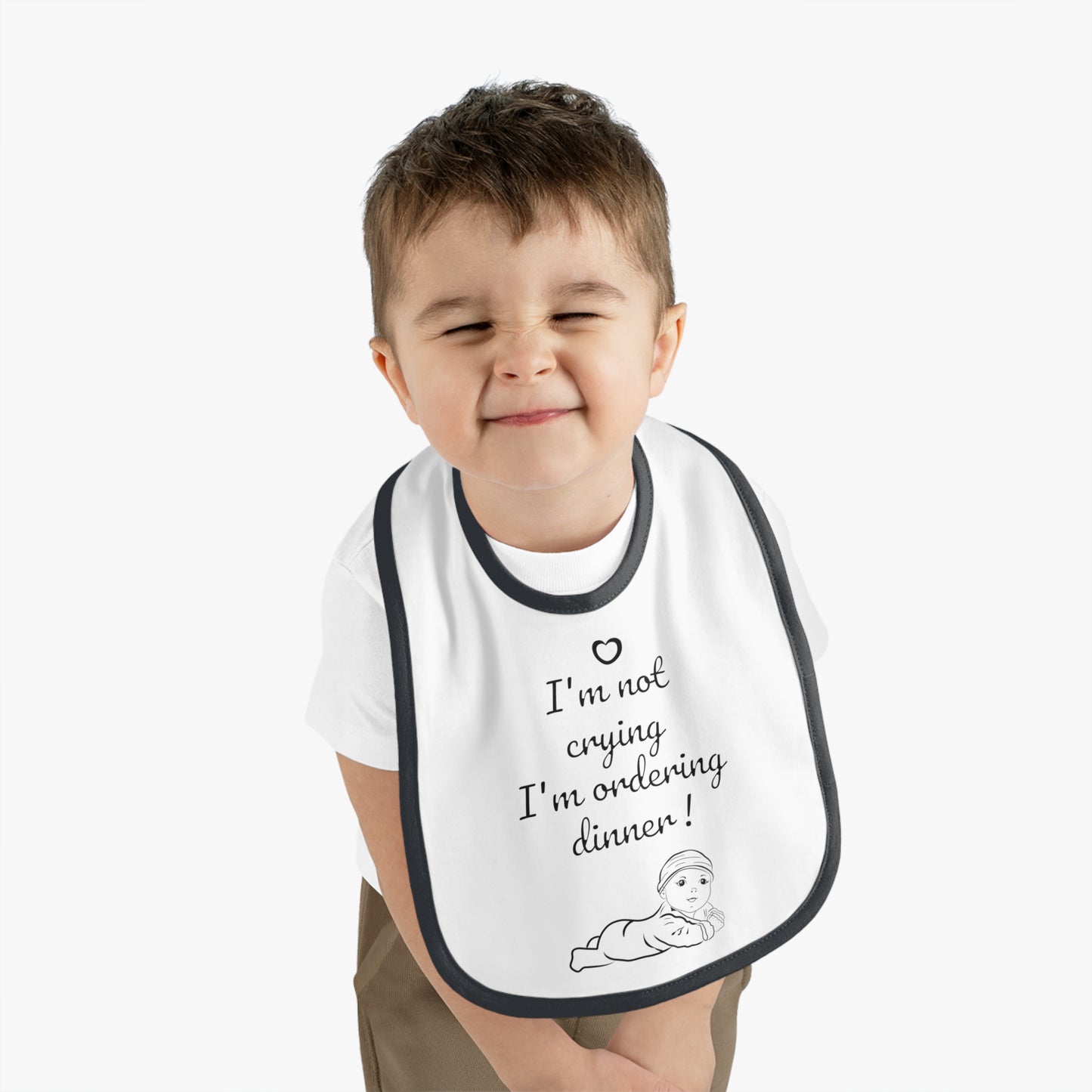 Whimsical Baby Bib with Cute Quote - Perfect for New Parents, Baby Showers, Infant Gift, Unique Fun Eating Accessory