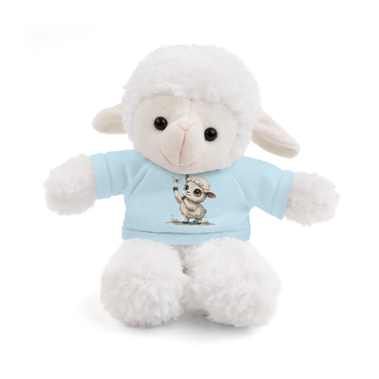 Cute Stuffed Animal Tee Buddy, Customized Plush Bear, Adorable Gift for Kids, Birthday Present, Nursery Décor
