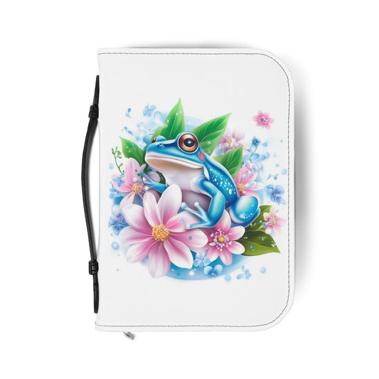 Serene Bible Cover with Floral Frog Design, Inspirational Faith Accessory for Bible Lovers, Perfect Gift for Graduations, Birthdays, [...]