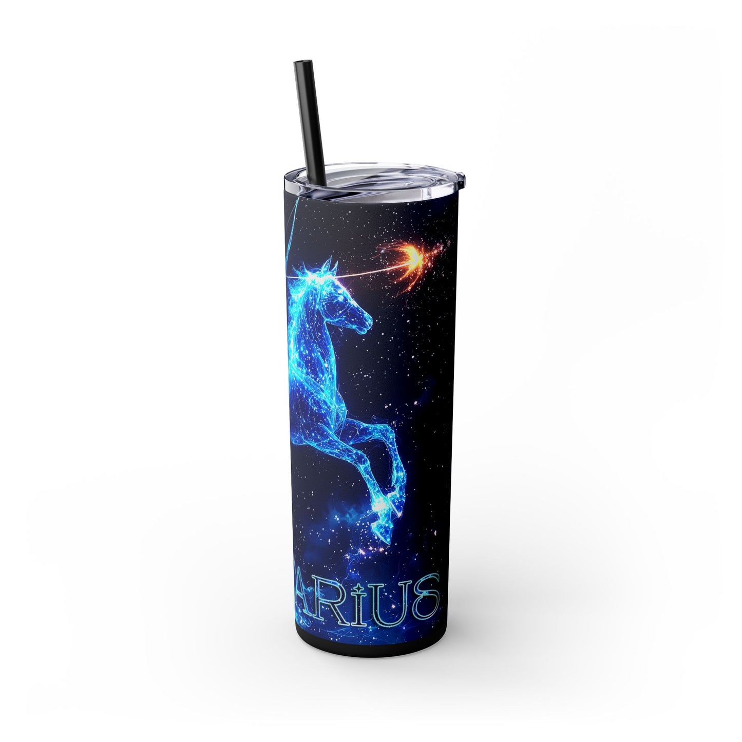 Sagittarius Skinny Tumbler, 20oz | Blue Fantasy Drinkware, Unique Gift, Travel Mug, Magical Beverage Container, Eco-Friendly
