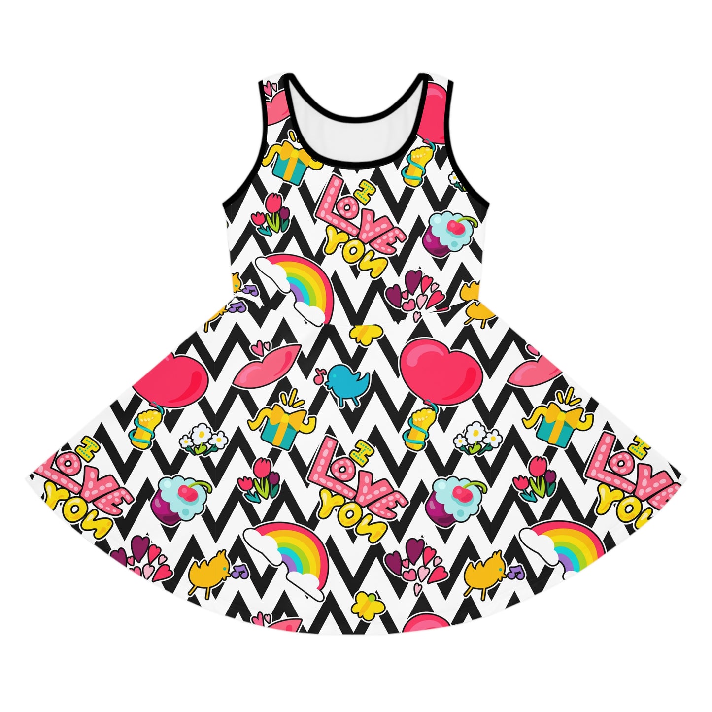 Girls' Colorful Retro Sundress