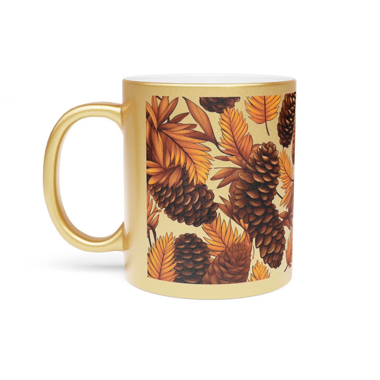 11 oz. Autumnal Pinecone Metallic Mug