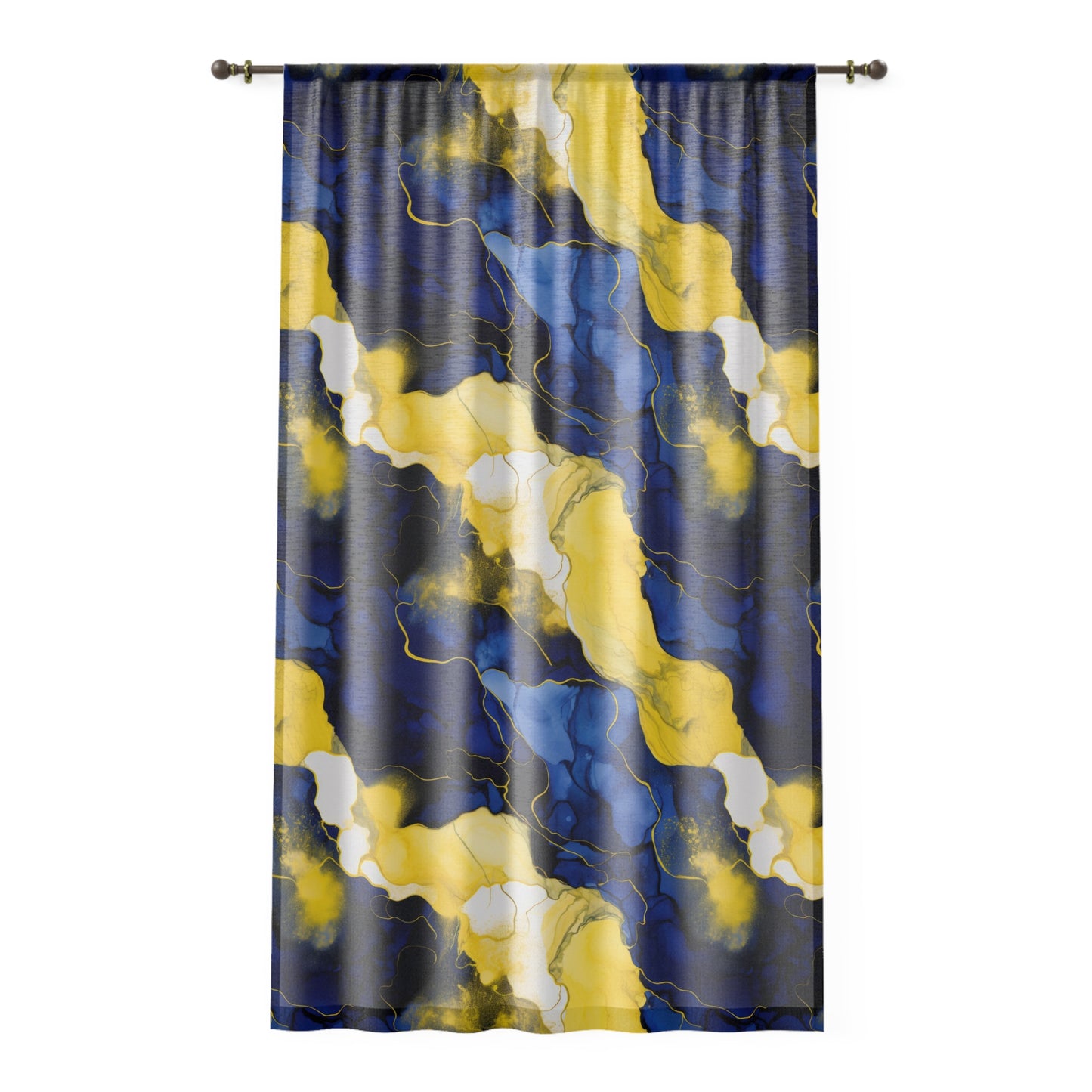 Abstract Colorful Window Curtain, Modern Home Decor, Room Divider, Lightweight Sheer Fabric, Stylish Privacy Screen