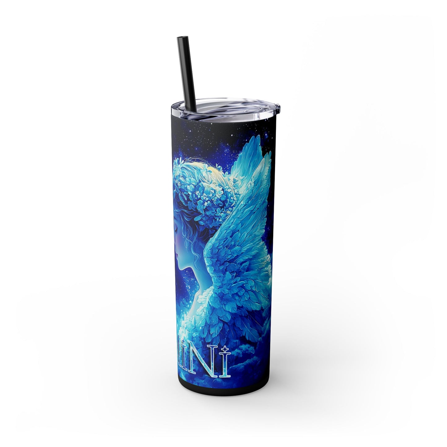 Celestial Gemini Tumbler, 20oz | Astrology Water Bottle, Star Sign Gift, Birthday Mug, Zodiac Drinkware, Cosmic Decor