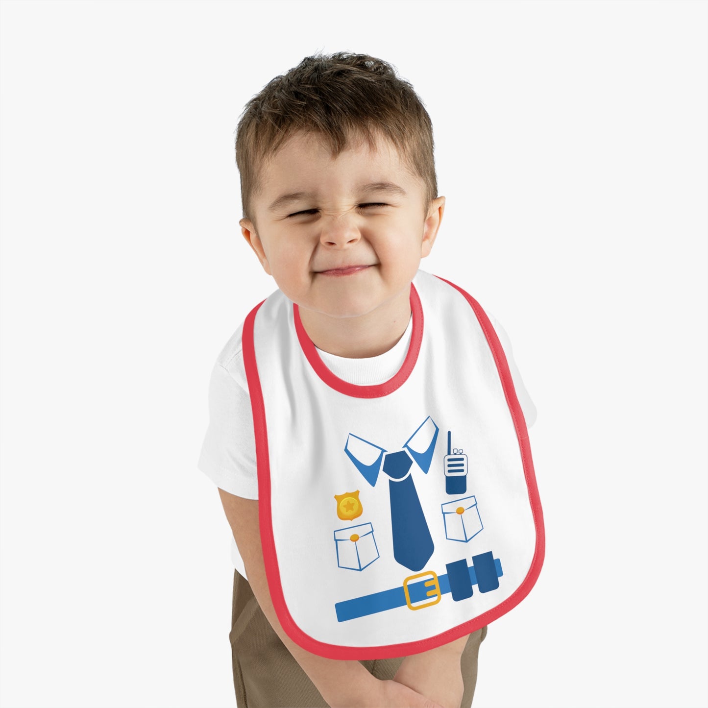 Baby Bib for Police Officers, Funny Police Themed Bib, Cute Baby Gift, Baby Shower Gift, Bib for Little Officers