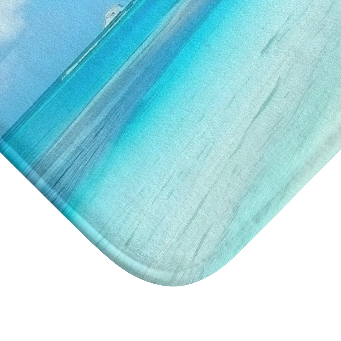 Tropical Beach Bath Mat, Relaxing Beach Decor, Nautical Bathroom Accessory, Summertime Vibes, Gift for Ocean Lovers