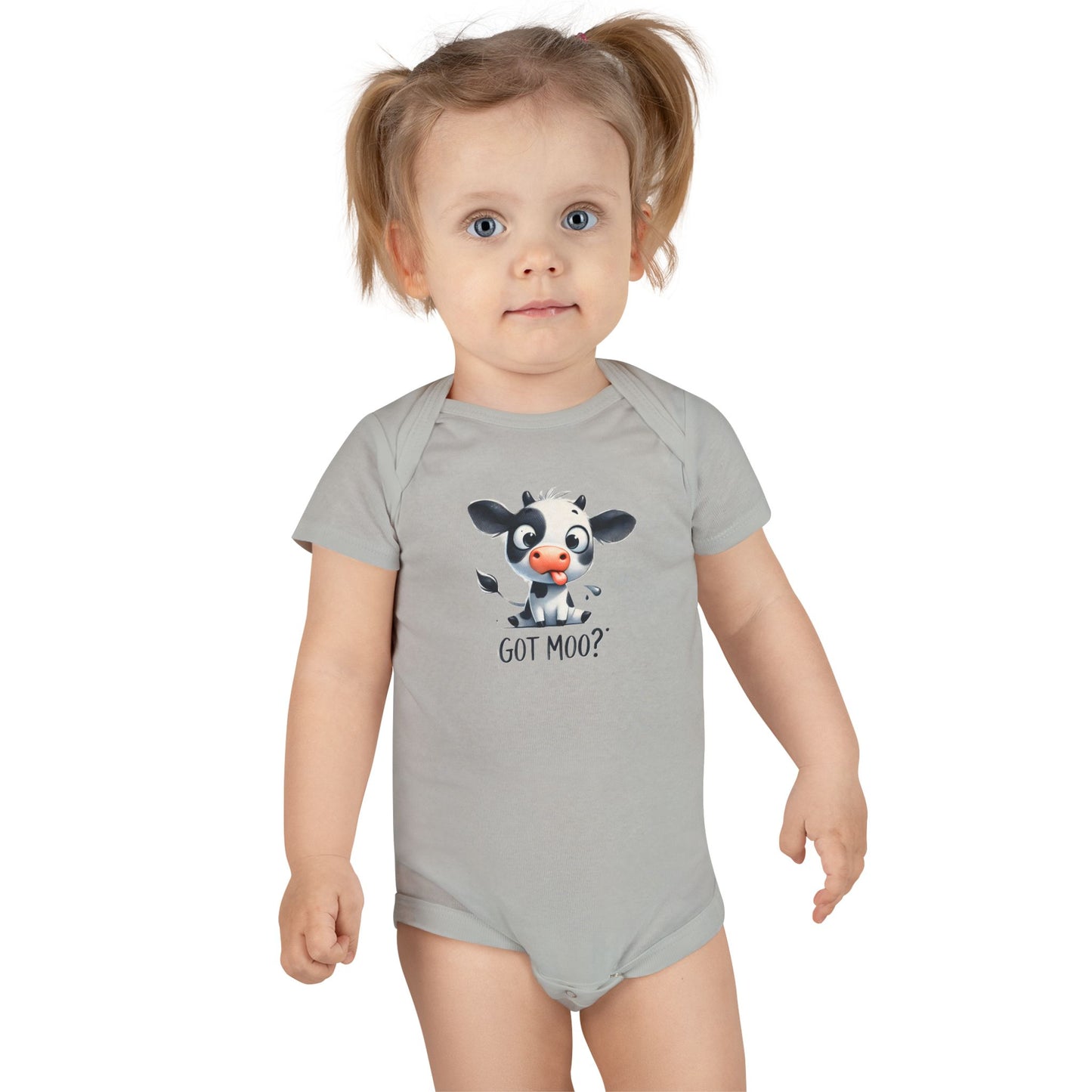 Cute Cow Baby Onesie - 'Got Moo?' Animal Print Newborn Gift, Baby Shower Outfit, Toddler Clothes, Funny Baby Bodysuit