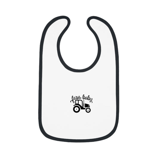Farm Baby Bib, Cute Baby Bib for Newborns, Infant Gift, Tractor Bib, Baby Shower Gift, Farm-Themed Baby Essentials