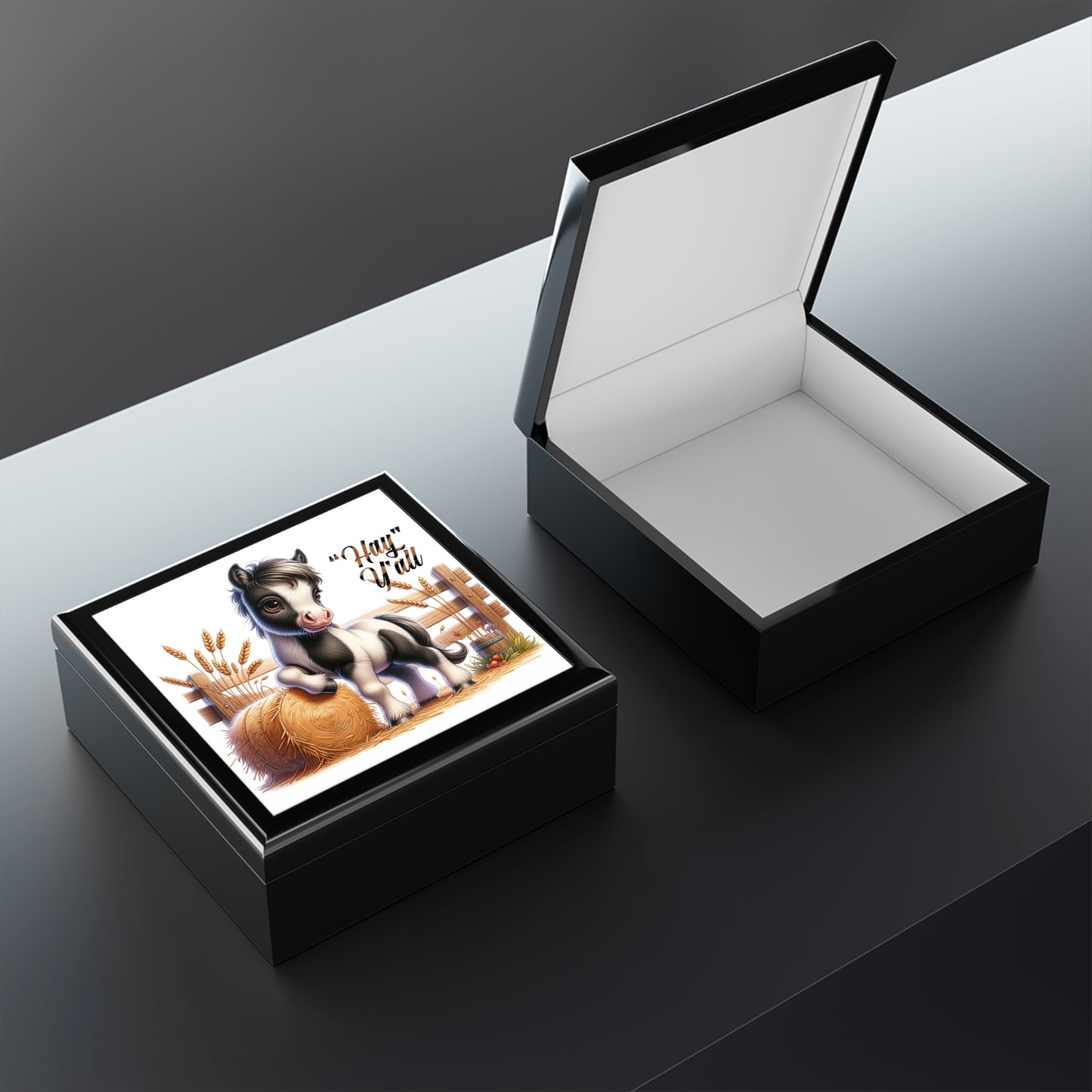 Charming Horse-Themed Jewelry Box, Rustic Storage Organizer, Pony Decor, Gift for Animal Lovers, Farmhouse Style