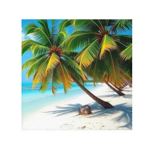 Tropical Paradise Face Towel, Beach House Decor, Spa Essentials, Gift for Beach Lovers, Relaxation Accessories