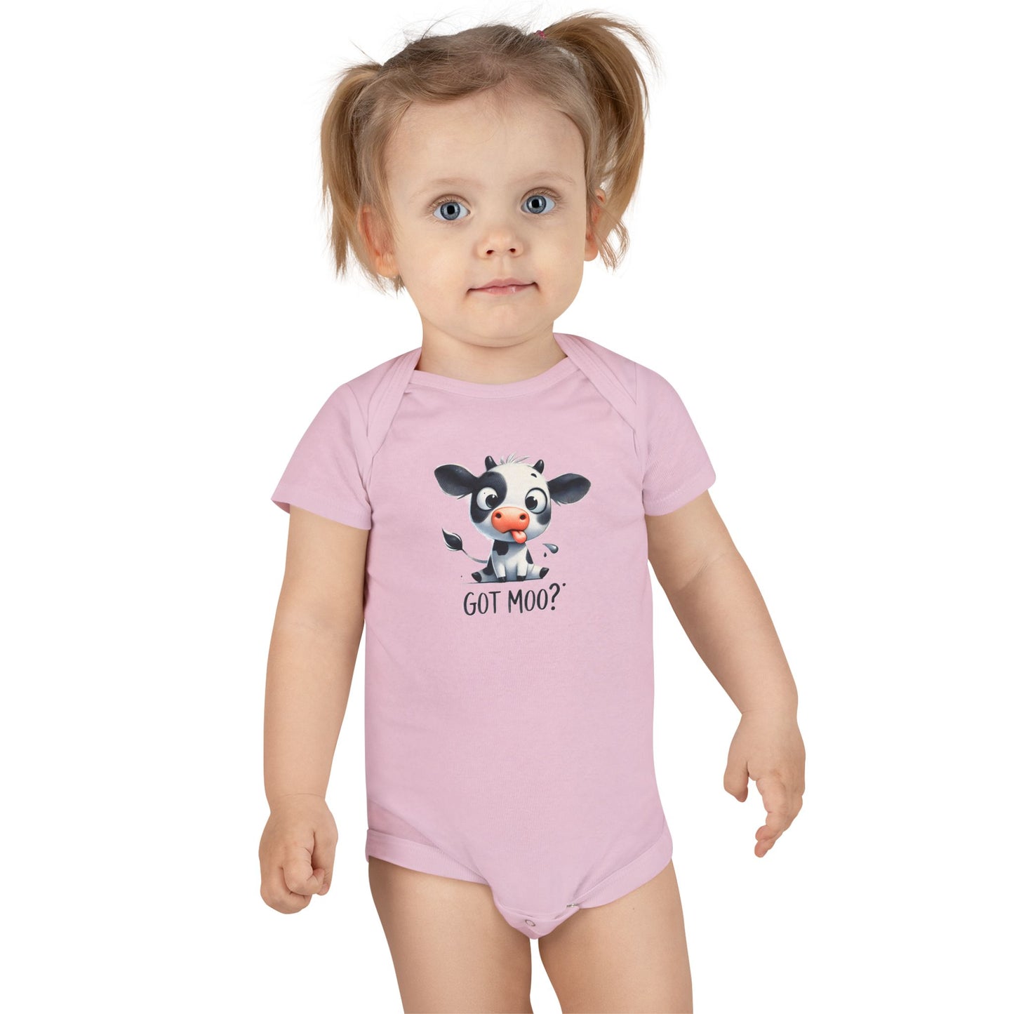 Cute Cow Baby Onesie - 'Got Moo?' Animal Print Newborn Gift, Baby Shower Outfit, Toddler Clothes, Funny Baby Bodysuit