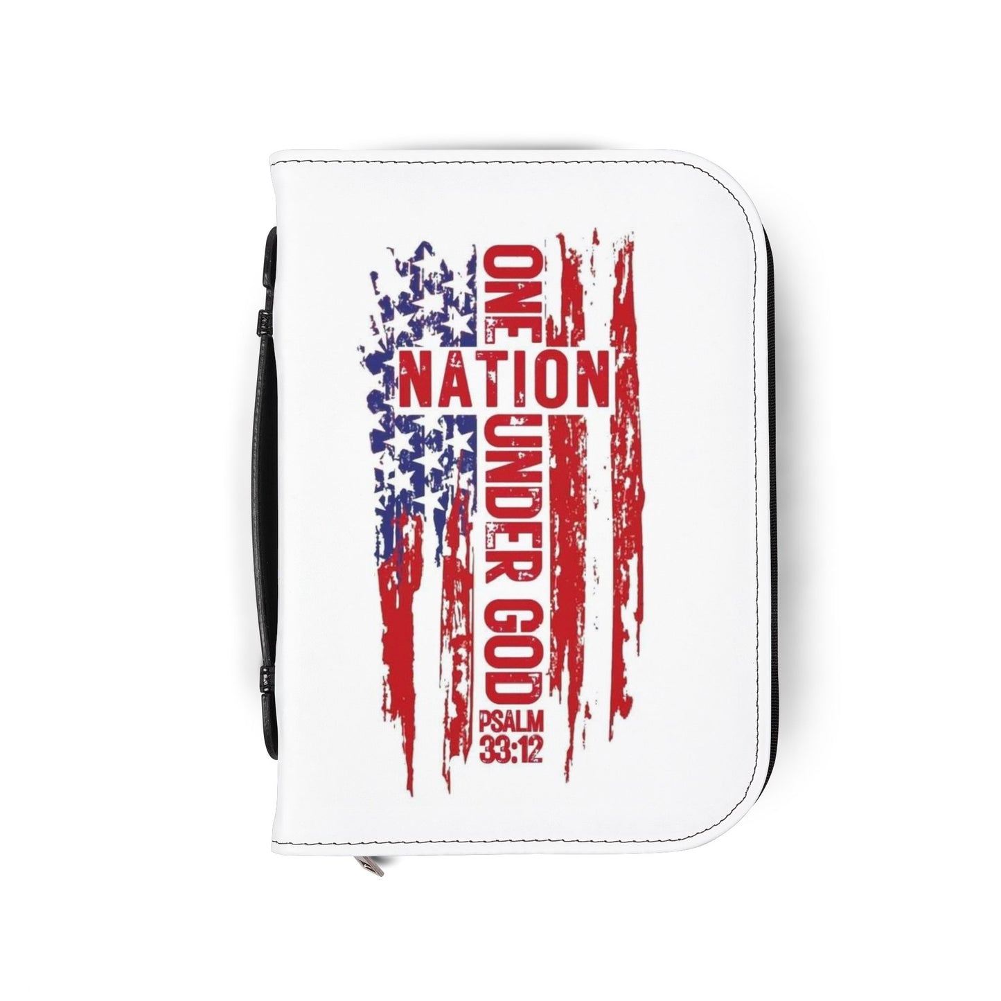 Patriotic Bible Cover - One Nation Under God, Religious Gift, Christian Accessory, Memorial Day, Independence Day, Church, Bible Holder