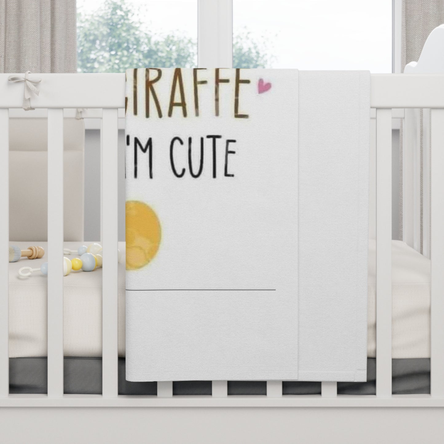 Cute Giraffe Baby Blanket, Soft Fleece Nursery Decor, Ideal Baby Shower Gift, Infant Snuggle Blanket, Childrens Room Accent