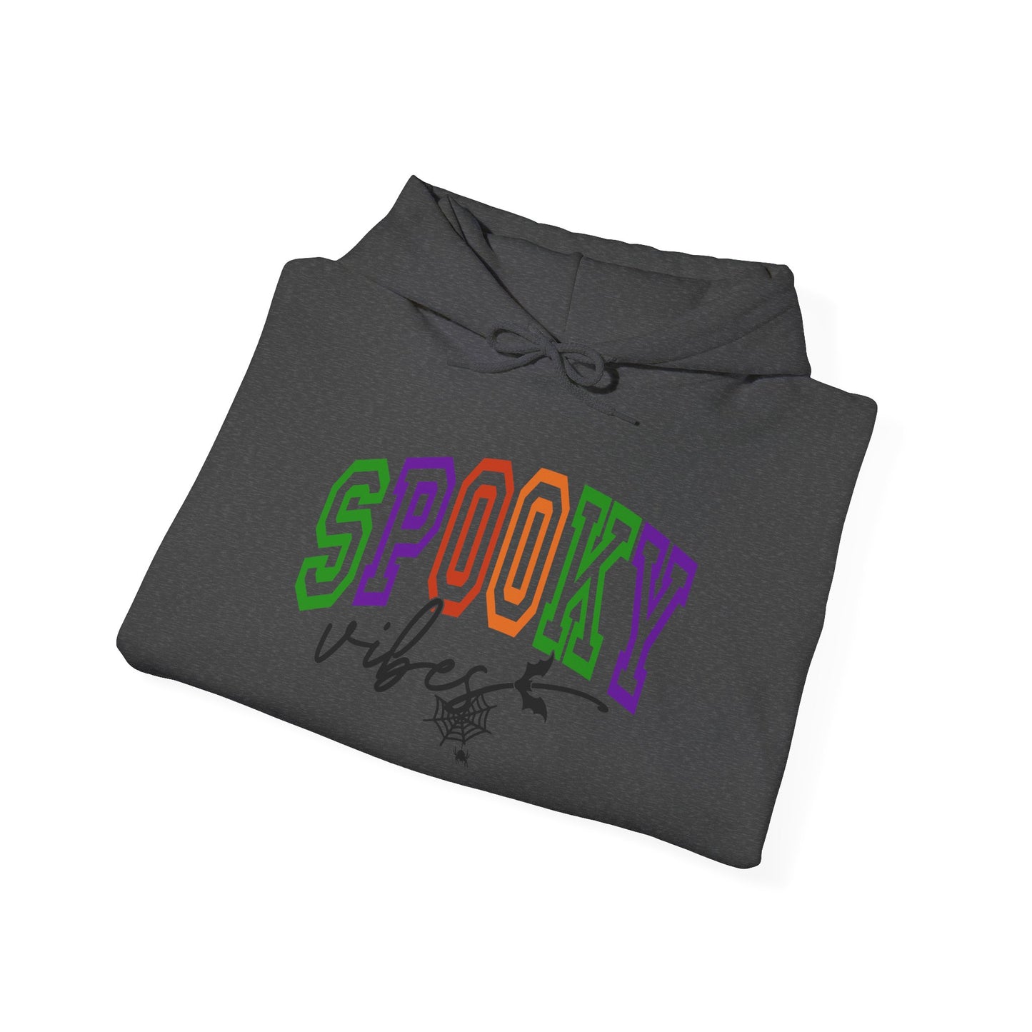 Spooky Vibes Hoodie, Unisex Fall Sweatshirt for Halloween, Cozy Casual Wear, Perfect Gift for Parties, Mens and Womens Clothing