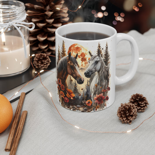 11 oz. Equestrian Autumn Mug