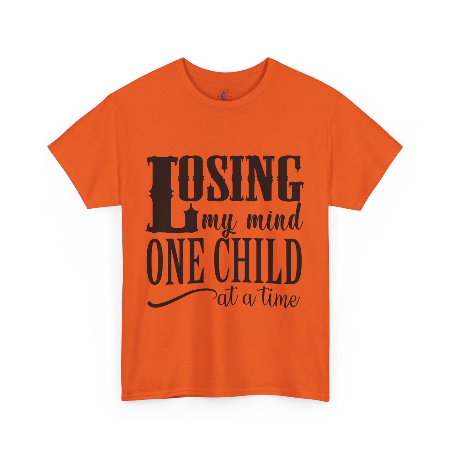Losing My Mind Unisex Heavy Cotton Tee, Funny Parents T-Shirt, Gift for Moms, Humor Shirt for Dad, Casual Wear, Family Humor Top