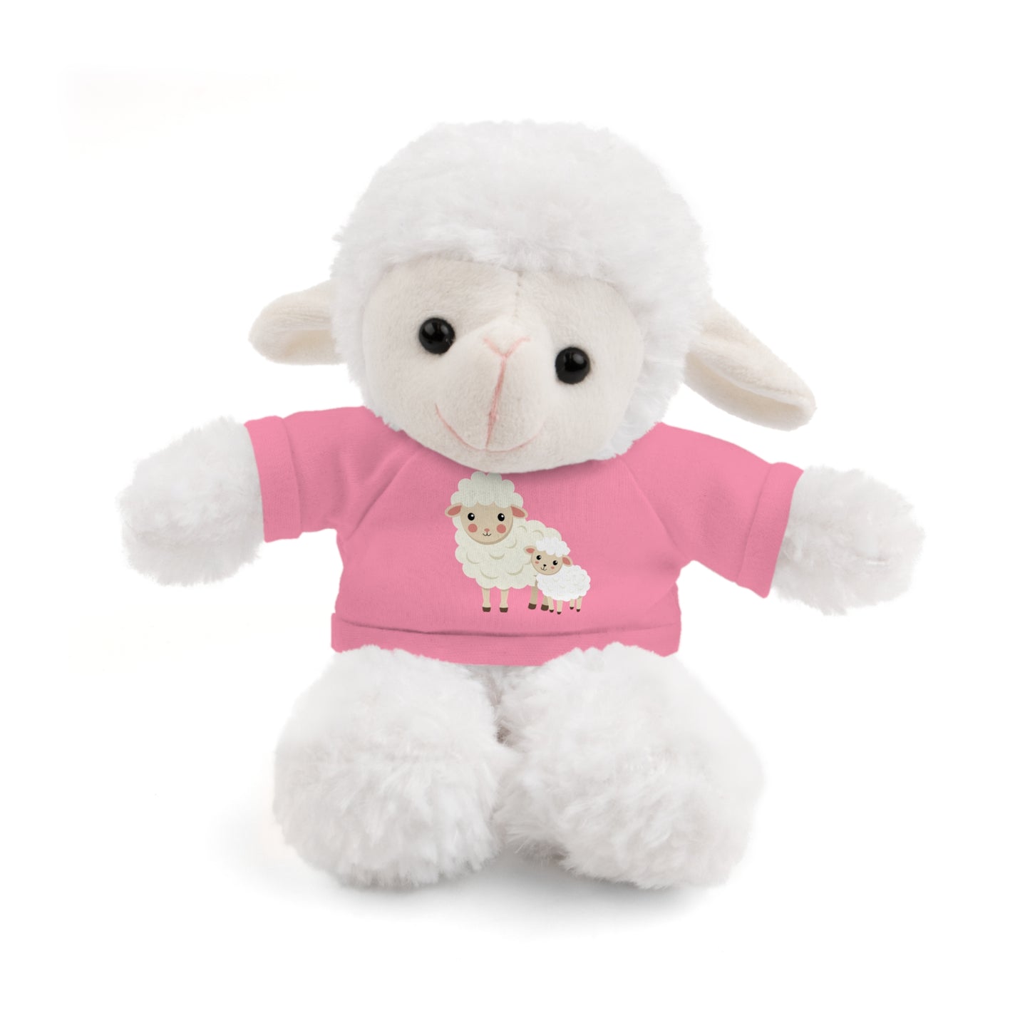 Adorable Stuffed Animal with Tee - Perfect Gift for Kids, Baby Showers, Nursery Decor, Cuddle Buddy, Unique Plush Toy