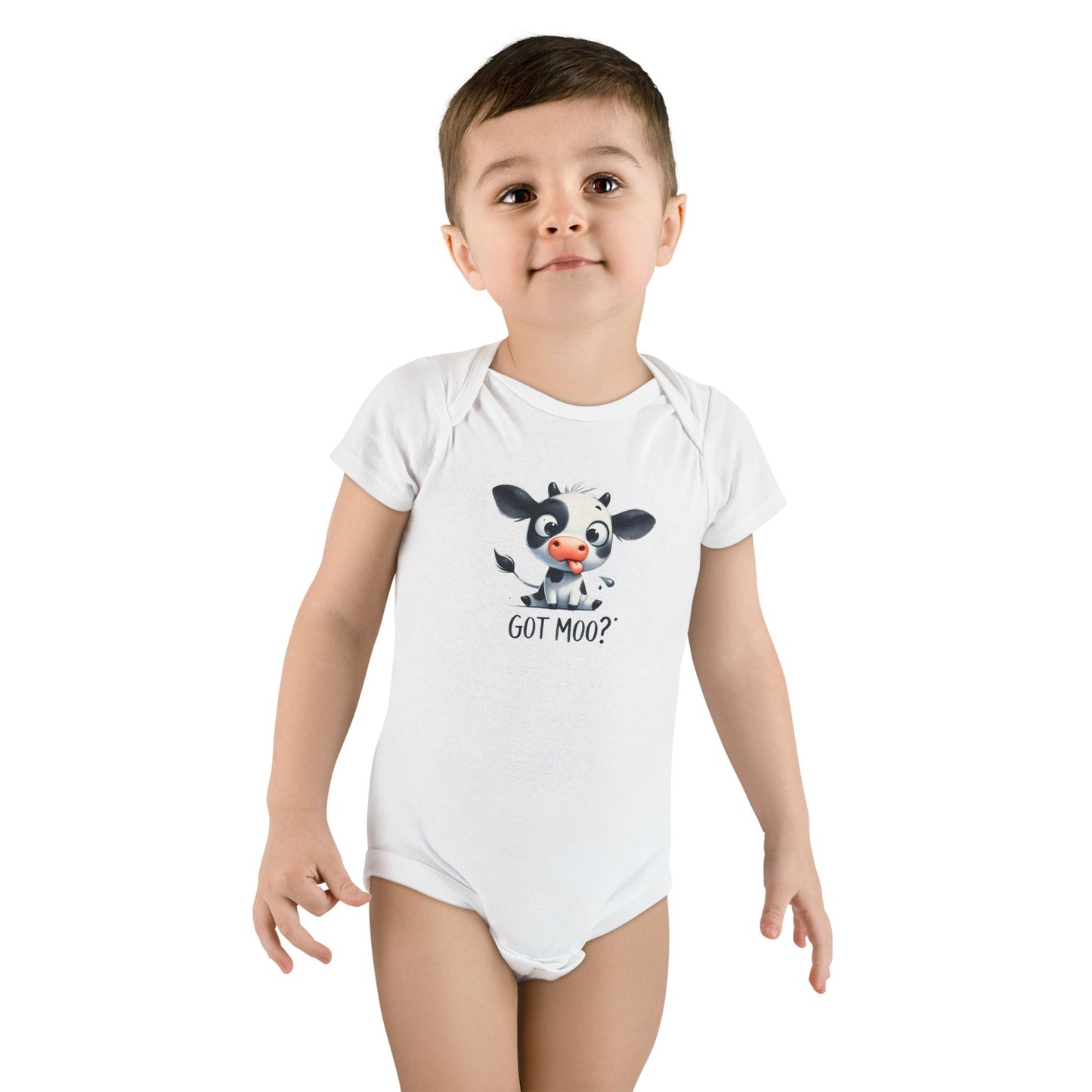 Cute Cow Baby Onesie - 'Got Moo?' Animal Print Newborn Gift, Baby Shower Outfit, Toddler Clothes, Funny Baby Bodysuit
