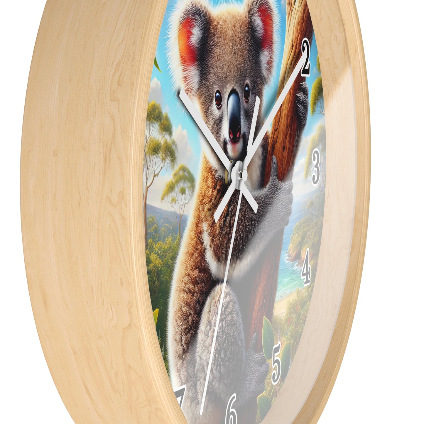 Cute Koala Wall Clock - Adorable Decor, Animal Lover Gifts, Kids Room Decor, Nature Inspired Wall Art, Whimsical Decor