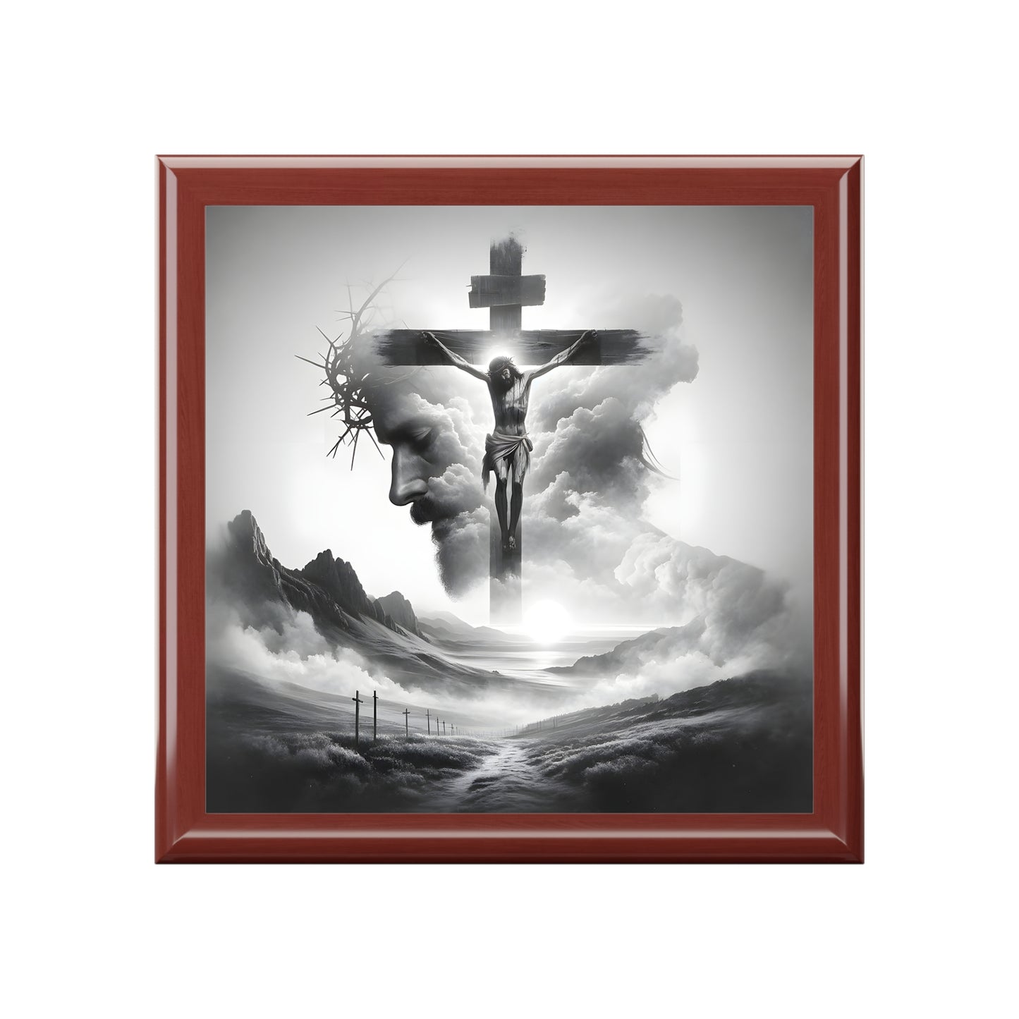 Elegant Religious Jewelry Box | Scripture Keepsake, Faith Gift, Black Box, Christian Decor, Spiritual Storage