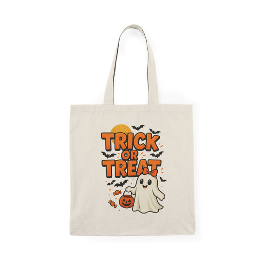 Halloween Tote Bag, Trick or Treat Eco Bag, Spooky Storage, Gift for Kids, Reusable Shopping Bag, Fall Accessories
