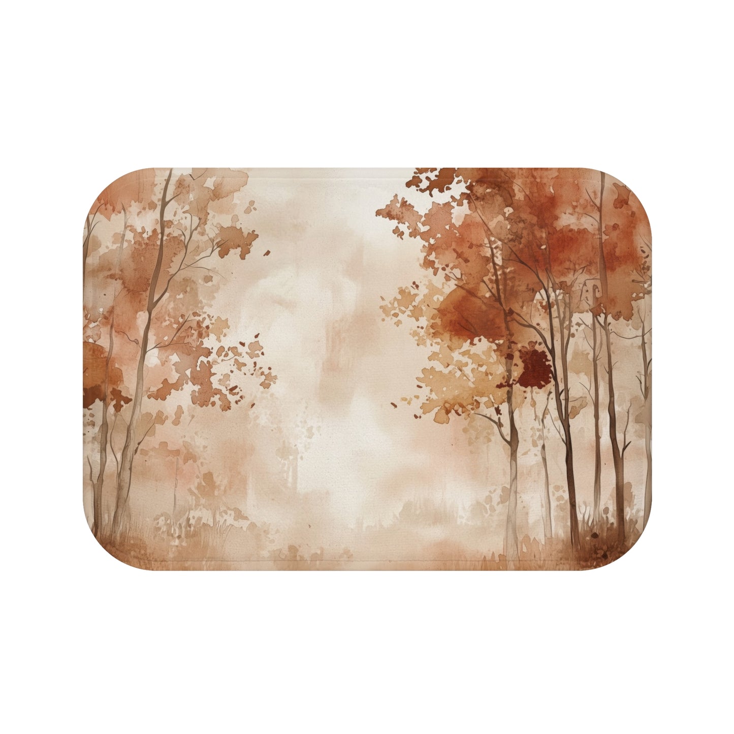 Autumn Forest Bath Mat - Cozy Decor, Bathroom Accessory, Fall Home Decor, Rustic Gift Idea, Nature Inspired Bathroom
