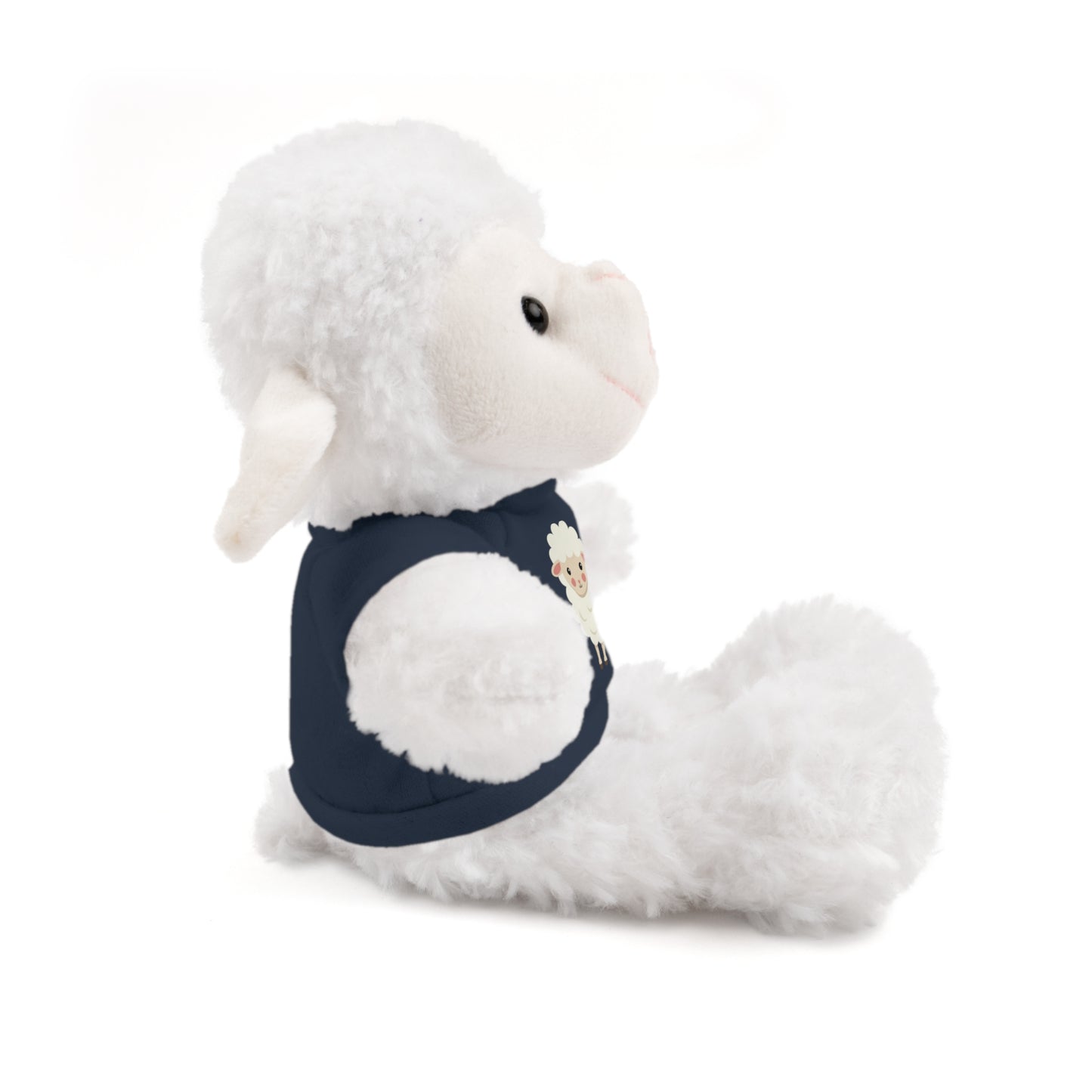 Adorable Stuffed Animal with Tee - Perfect Gift for Kids, Baby Showers, Nursery Decor, Cuddle Buddy, Unique Plush Toy