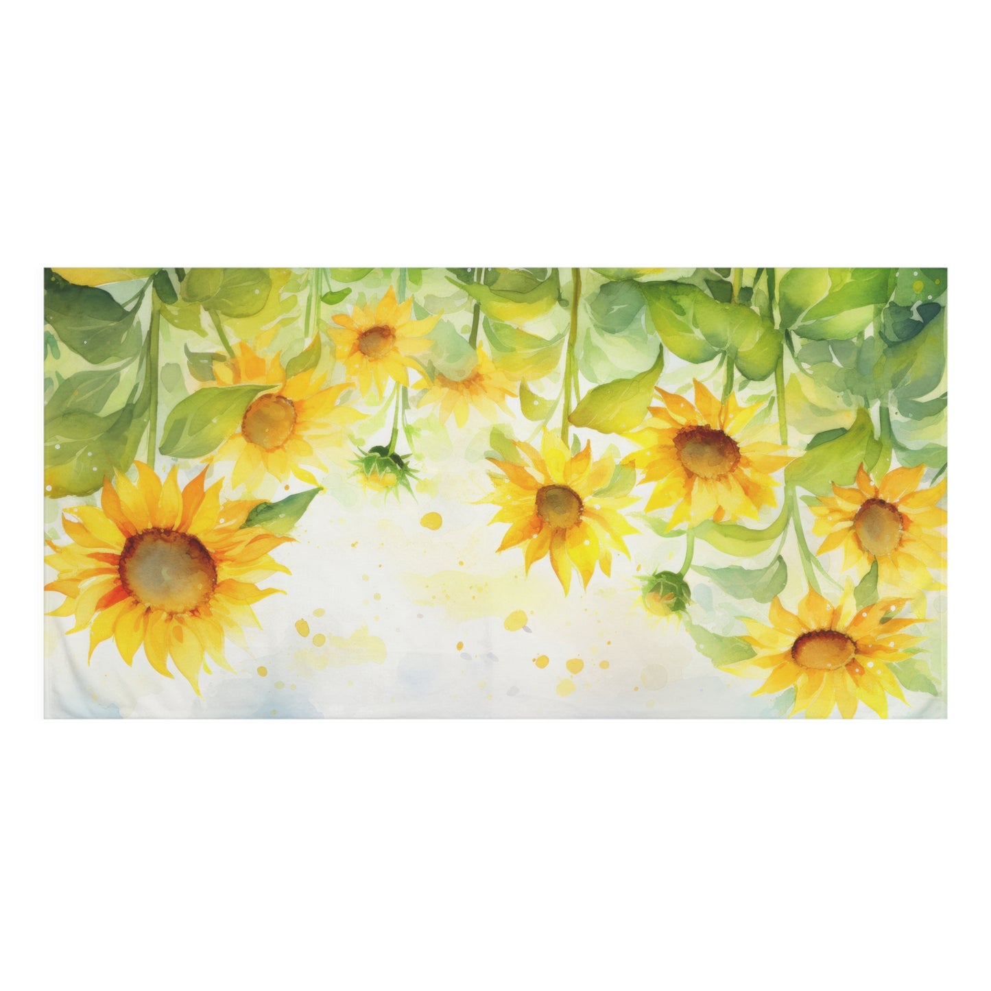 Sunflower Mink-Cotton Towel, Vibrant Beach Towel, Kitchen Decor, Gift for Nature Lovers, Summer Essentials, Brighten Your Home